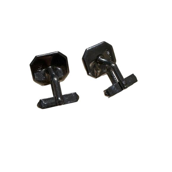 Vintage Grey Mother of Pearl Cuff Links from Swank - Picture 6 of 7